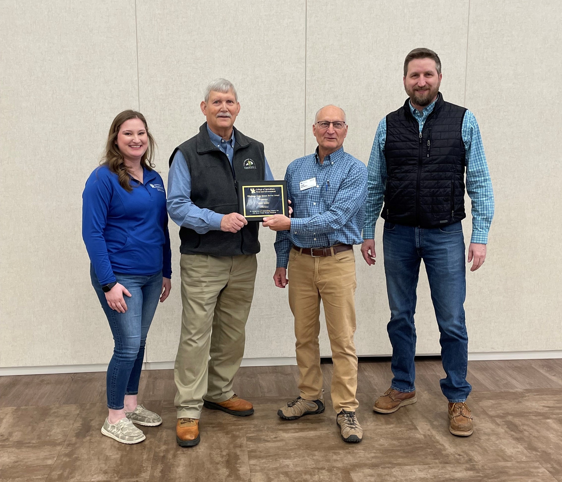 UK Wheat Science Service Award recipient Curt Judy